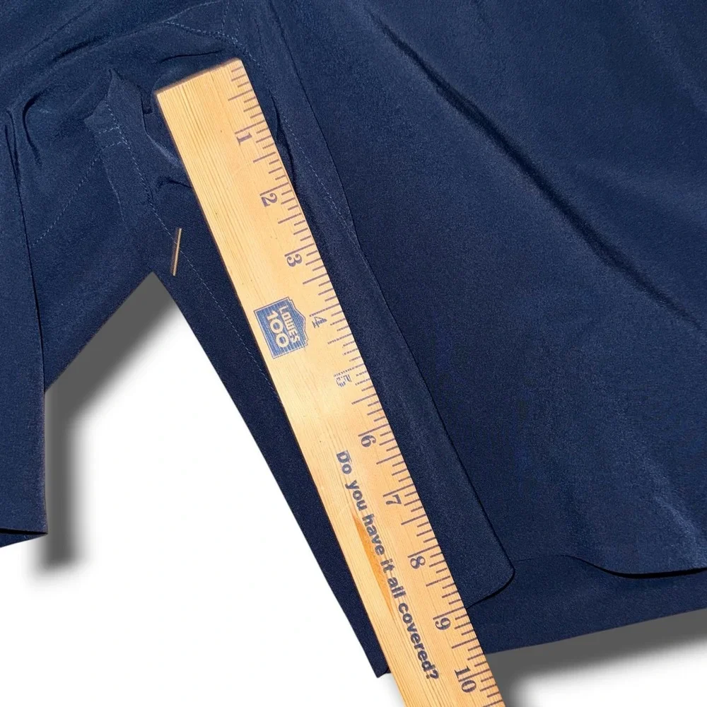 Ten Thousand Mens The Interval Short 9 Inch Navy Blue Compression Liner Large